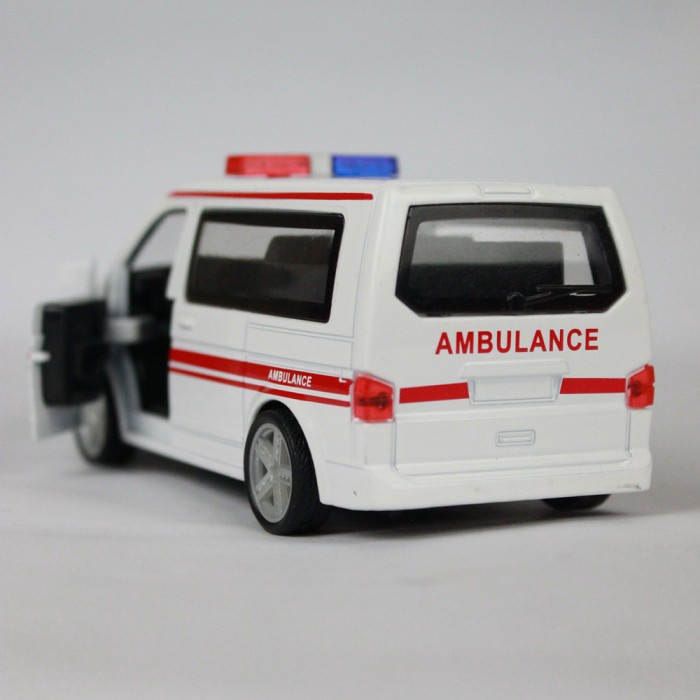 HOT SALE MAINAN MOBIL VW AMBULANCE, DIECAST ALLOY VOLKSWAGEN AMBULANCE TERLARIS