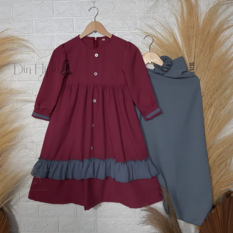 Din Hijab Banat gamis anak Aulia