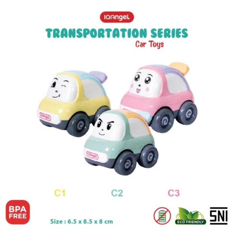 IQ Angel Car Toys / Mobil Mainan Anak / Mainan Edukasi Bayi / Mainan Mobil / Mainan Motorik Anak