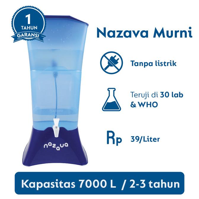 Filter air siap minum buat rumah tangga Nazava Murni