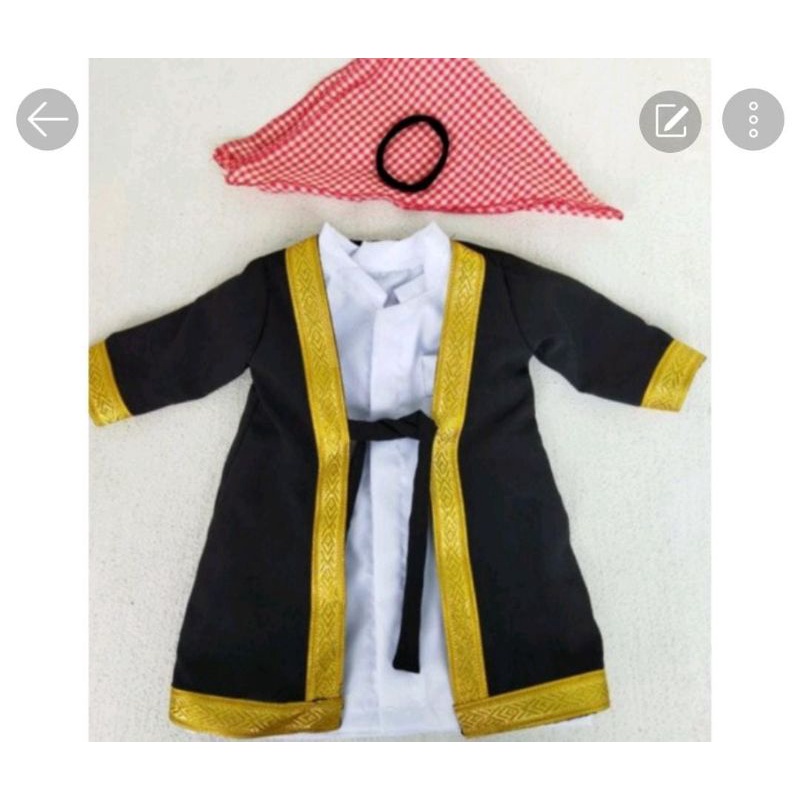 jubah Newborn jubah bayi jubah Newborn gamis Newborn khusus setahun ke atas baju Melayu anak kostum 