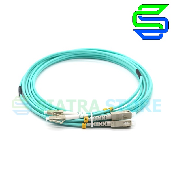 OM3 LC-SC Duplex Fiber Optic Patchcord/OM3 FO Patch Cord 5-15 M