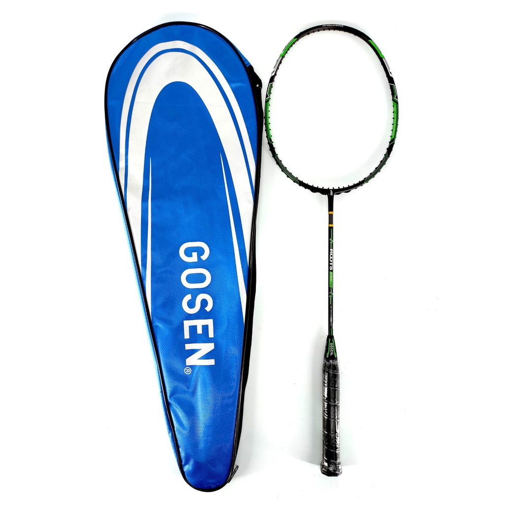 Gosen Roots Beat X50 (Black-Green) Raket Badminton