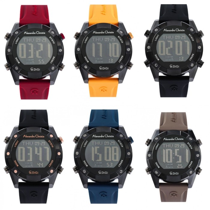 Promo Jam Tangan Pria Alexandre Christie Ac 9372 / Ac9372 Rubber Original Terbaru