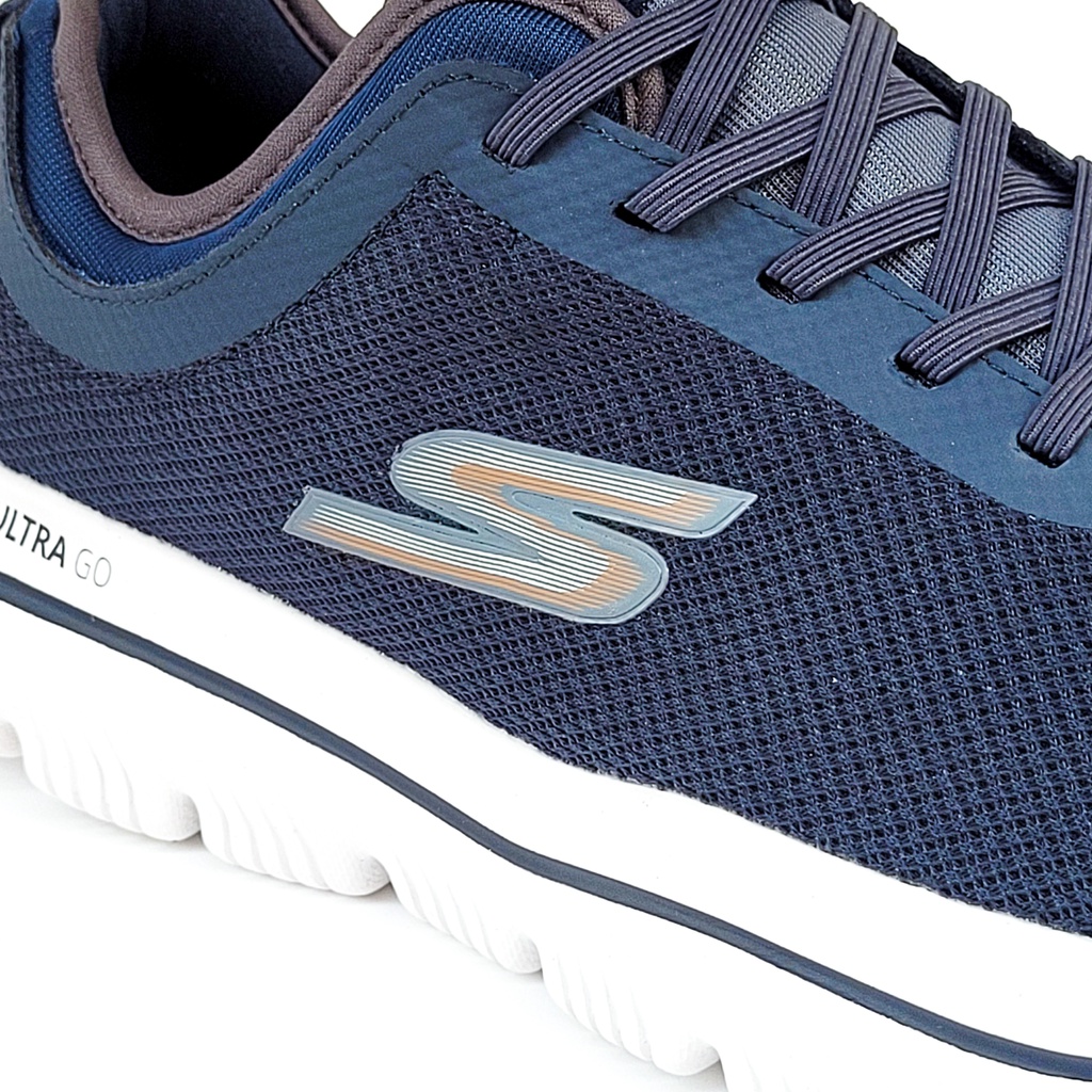 Skechers Go Walk 5 Evolution Ultra Sepatu Pria Berjalan Santai Sneakers Tali