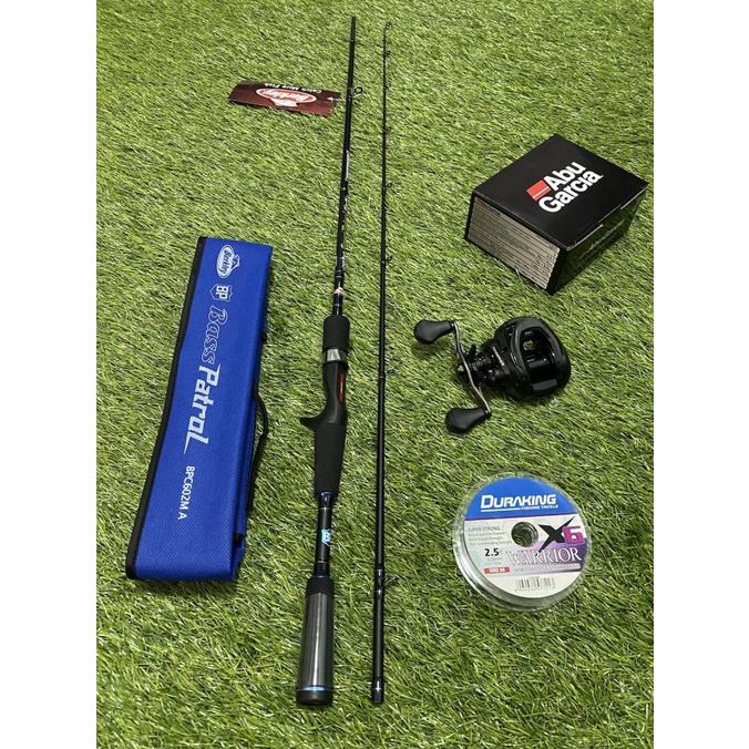 PAKET HEMAT COMBO ABU GARCIA REEL VENGEANCE L X JORAN BERKLEY BASS PAT