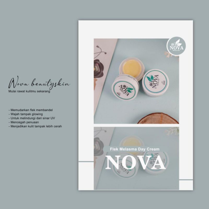 NOVA BEAUTYSKIN_KRIM SIANG DAILY ECER_SKINCARE WANITA_PERAWATAN WAJAH WANITA_KECANTIKAN WAJAH_SKINCA