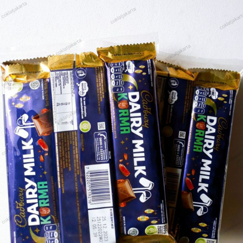 

*Cadbury Dairy Milk Kurma 62 Gr (Isi 6 Pcs)