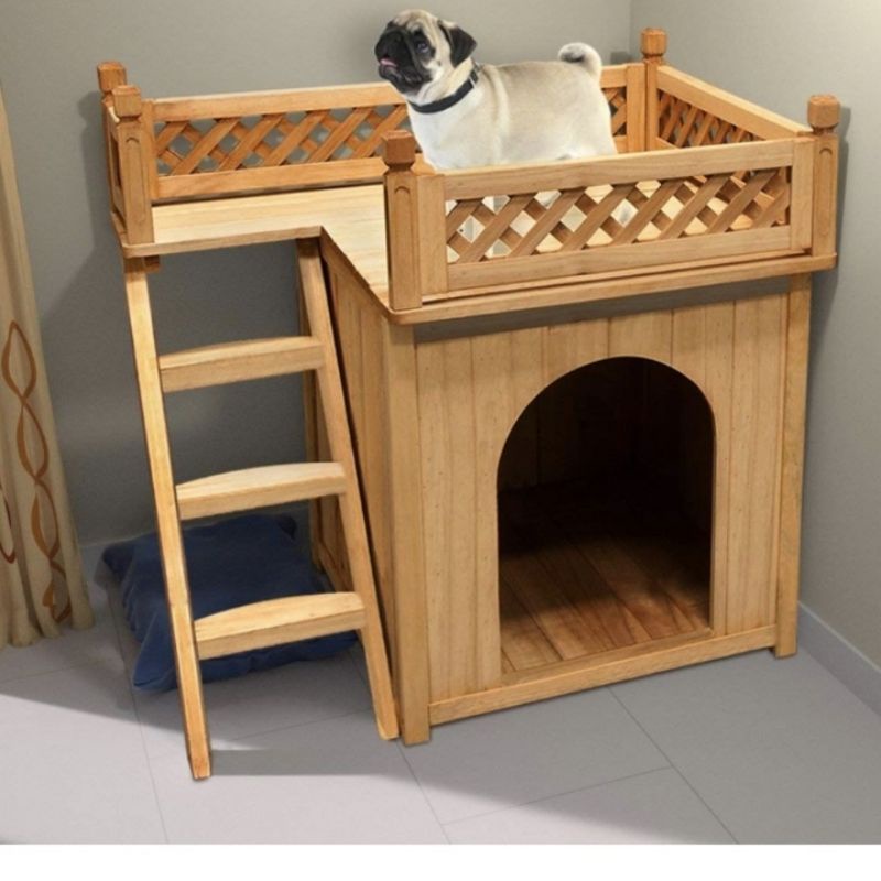 kandang anjing atau kucing size jumbo kandang anjing kucing tingkat kayu
