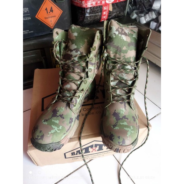 SEPATU PDL LORENG KOSTRAD BATTLE JATAH TNI ORIGINAL