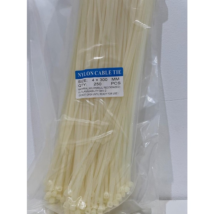 

Terlaris Kabel Ties 30 Cm / Kabel Tis 4X300Mm Isi 250 Pcs