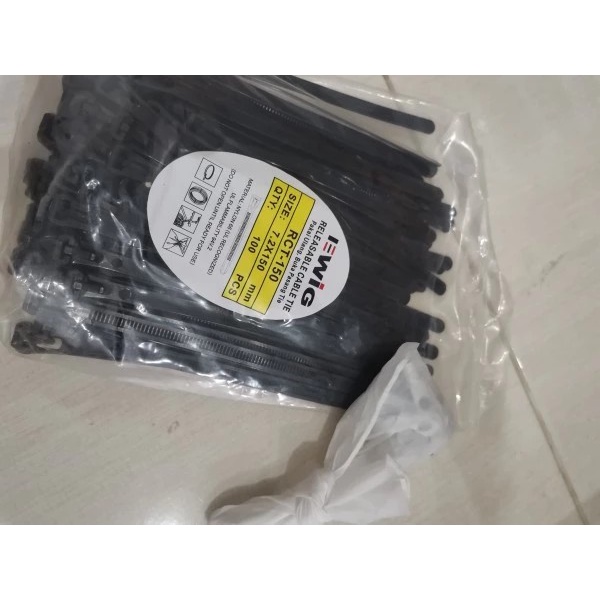 

Terlaris Kabel Ties Buka Pasang Releasable Cable Tie Rct 150 X 7.2Mm Ewig