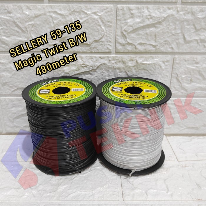 

Terlaris Cord Sellery Magic Twist Tie 480 Meter Pengikat Kabel Sellery Tali Dasi