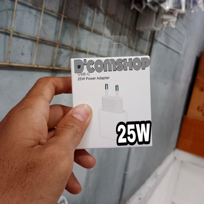 Terlaris Batok Adapter / Kepala Charger Iphone 13 Pro / 12 Original 100% (25W)