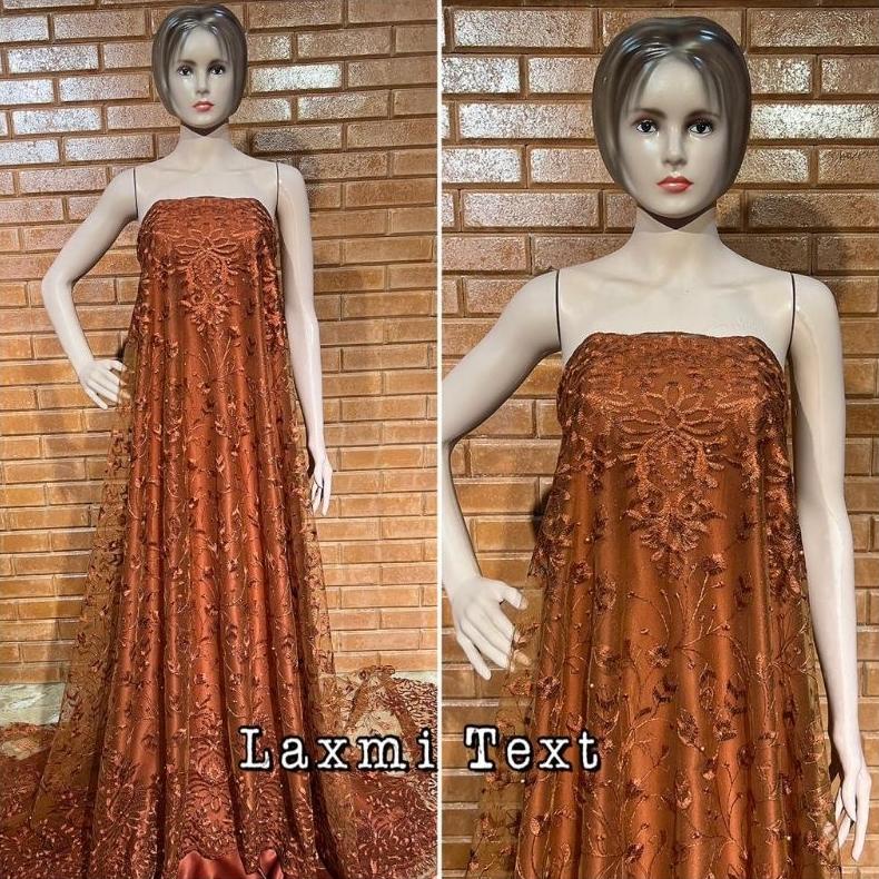 TERLARIS Kain tile akar renda new / bahan tulle/ cocok untuk dress Tunik gaun pengantin seragaman dl