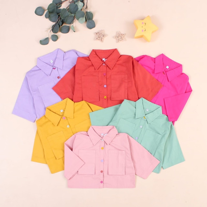 Namira tee kemeja croptop anak perempuan