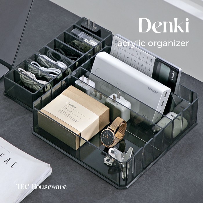 

Terlaris Cord TecDenki Cable Organiser Perapi Kabel Colokan Acrylic Bening