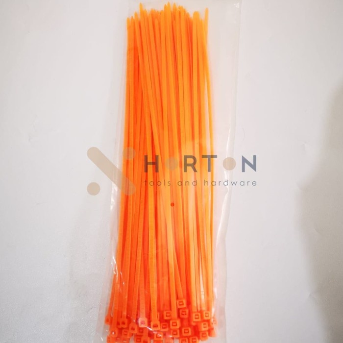 

Terlaris Cord Cable Ties Nylon 3,2 X 25 Cm Stamvick Orange 100Pcs