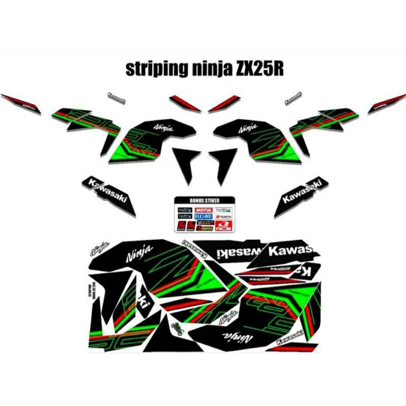 Striping Sticker Motor Kawasaki NINJA ZX25R