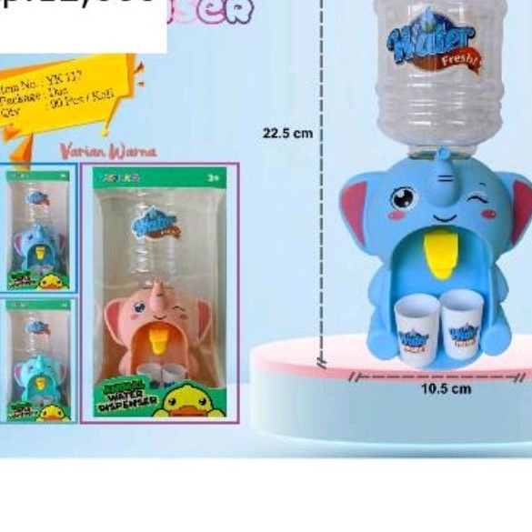 dispenser anak/dispenser mainan anak mini/dispenser karakter animal unik mainan air galon mini
