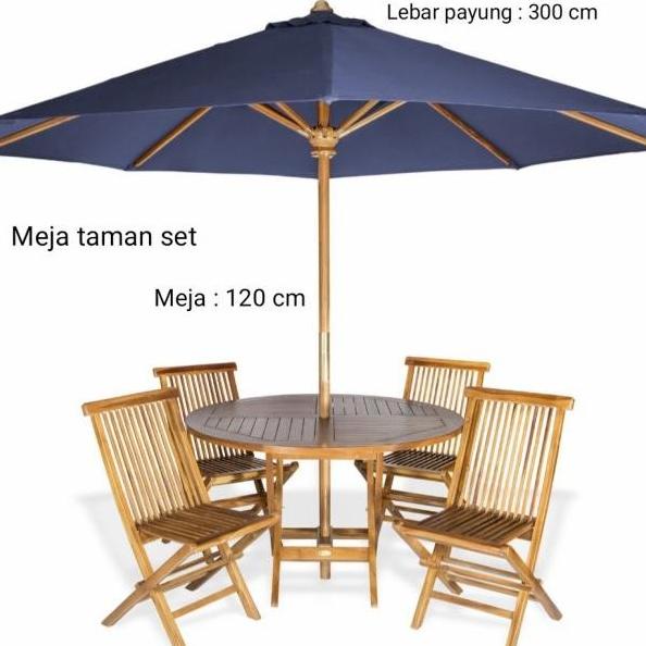 Meja Payung Set Resto/Taman/Outdoor