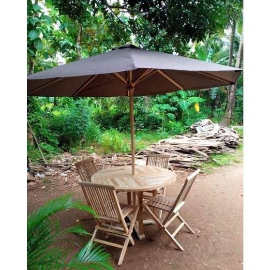 Baru Kursi Meja Payung Outdoor. Meja Payung Taman. Kursi Lipat Jati.
