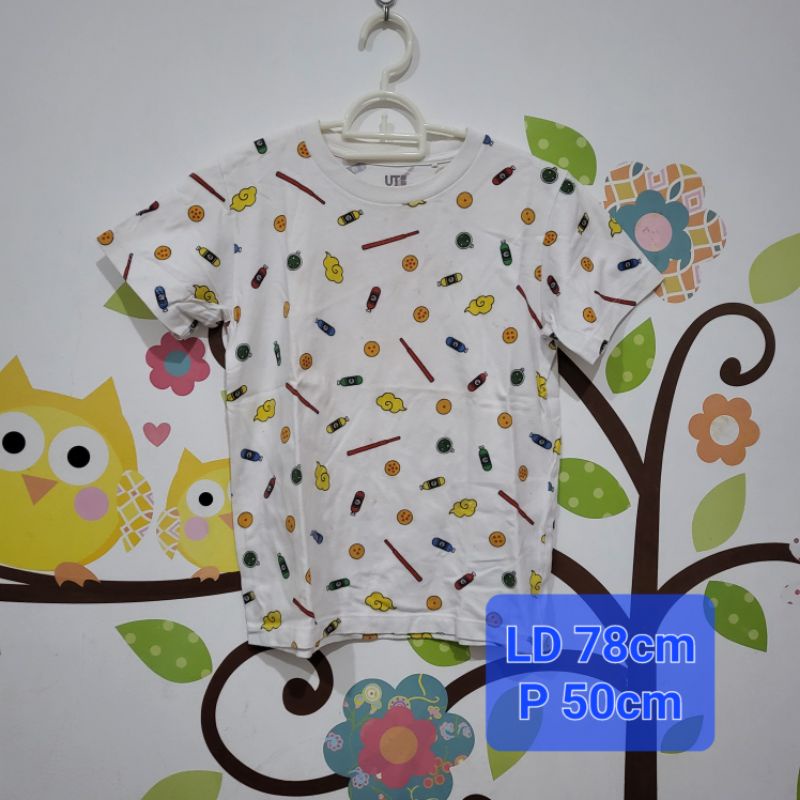 Preloved kaos Uniqlo Dragonball size 130