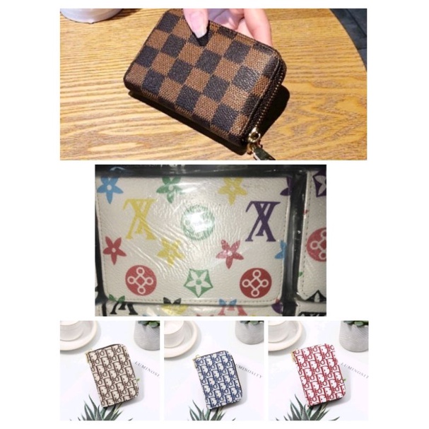 Dompet Kartu Resleting Dompet Mini Wanita Import Korea Fashion Murah