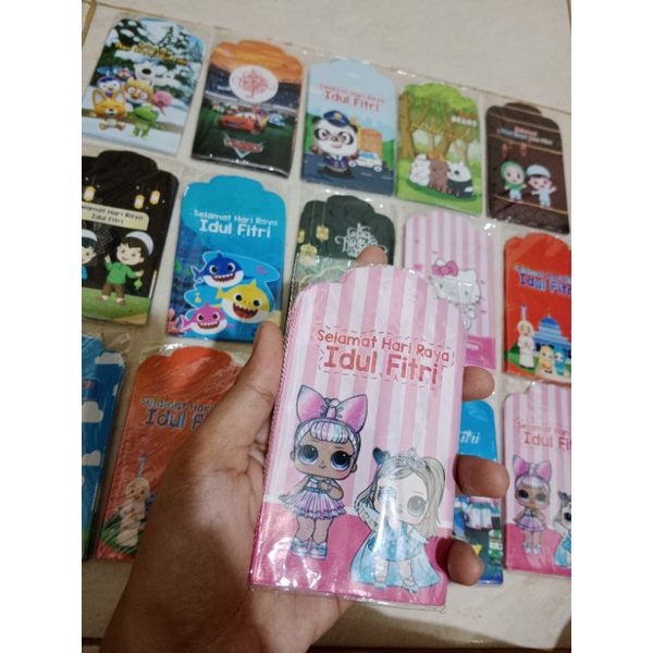 

AMPLOP LEBARAN MOTIF Snack/kartun per 1 pack isi 10 lembar