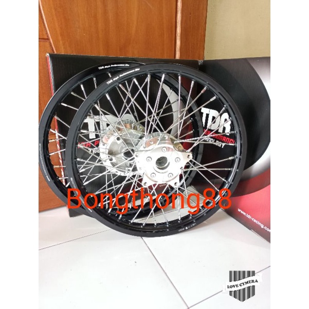 Sepaket Velg TDR Ring 17 140 160  Mx King Mx king jari jari tdr crome Bonus Stell