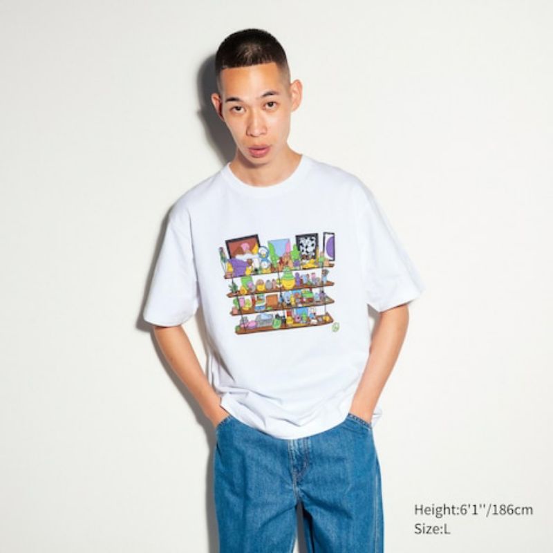 kaos uniqlo ut sean Wotherspoon hypebeast original kaos oversize putih cowok