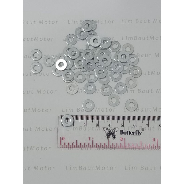 Ring plat 7 / 4mm ( 10 biji )