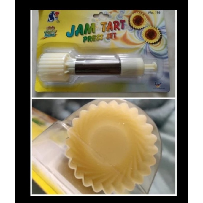 cetakan kue kering nastar no 198 import malaysia / acuan biscuit jam tart press set 198 / nastar nanas