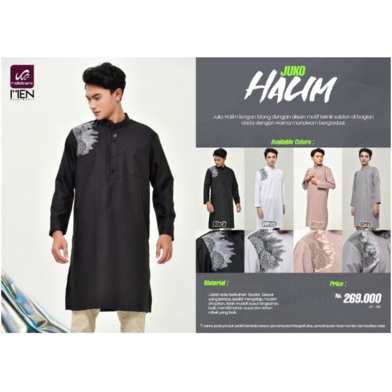 RABBANI | JUKO HALIM | JUKO RABBANI | BAJU KOKO DEWASA HITAM | RABBANI ORI