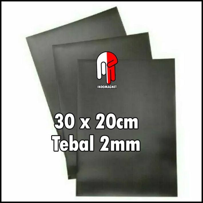 

BEST DEAL MAGNET LEMBARAN STRIP SHEET KARET RUBBER HVS A4 30CM X 20CM TEBAL 2MM