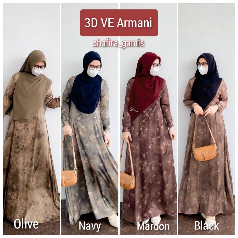 GAMIS 3D VE ARMANI ORI SEKARARUM FASHION