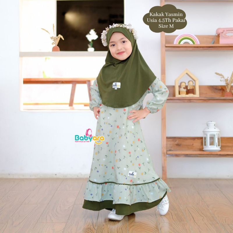 Gamis Raflecia by babyara/gamis anak kece/gamis anak terbaru