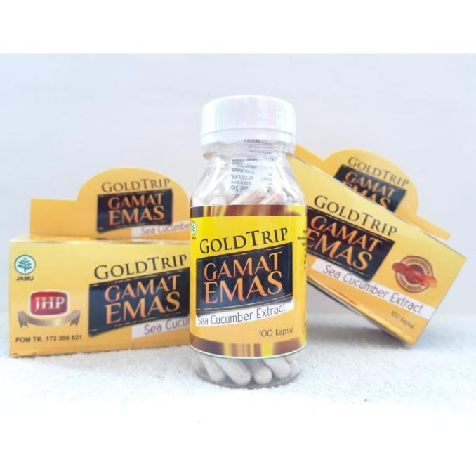 Gamat Emas Gold Trip 100kps (Jelly Gamat QNC Kapsul) lge10