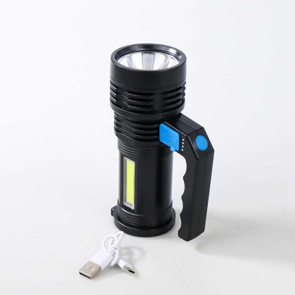 Pocketman Senter LED Flashlight Waterproof USB 3W Cree XPE + COB L05