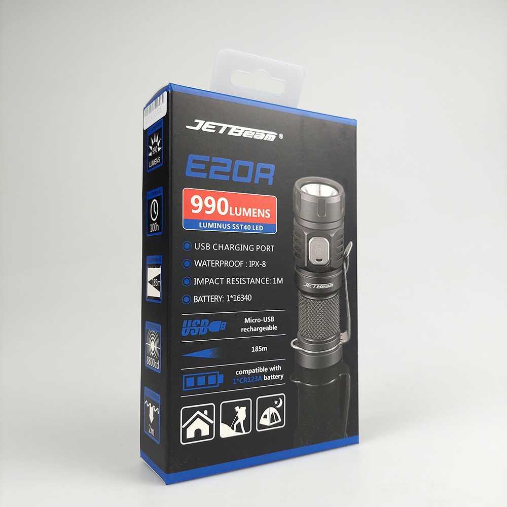 JETBeam Senter LED Luminus SST40 990 Lumens E20R Npk Profesional Npk Profesional Peralatan Rumah Tangga Murah Peralatan Rumah Tangga Murah Hiasan Rumah Aesthetic Hiasan Rumah Aesthetic Rumah Sikring Rumah Sikring Tas Profesional Tas Profesional Sepatu Pro