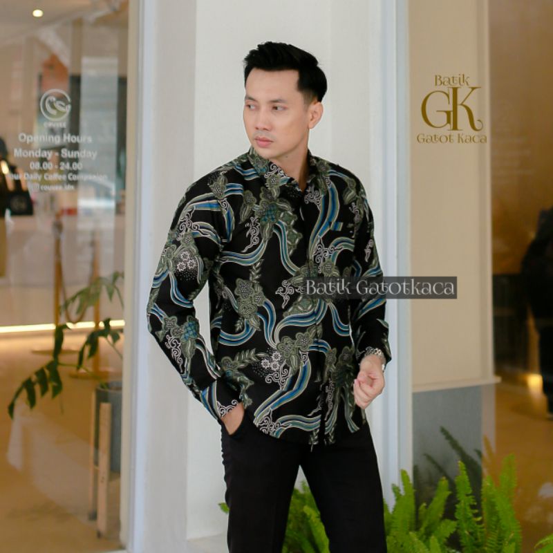 DEWANANDA.     kemeja batik pria lengan panjang mewah modern full furing kekinian terjangkau warna s