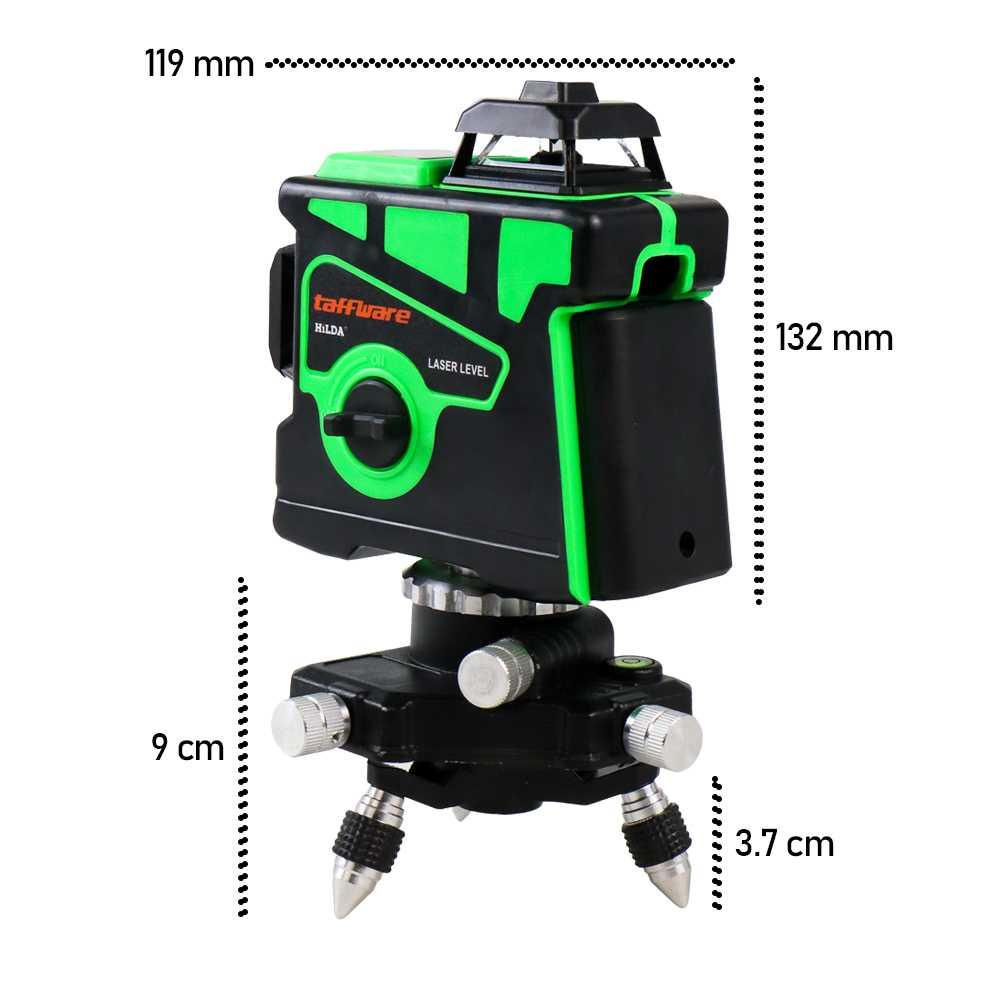 Taffware Hilda Self Leveling 12 Line Laser 3D High-precision D-12