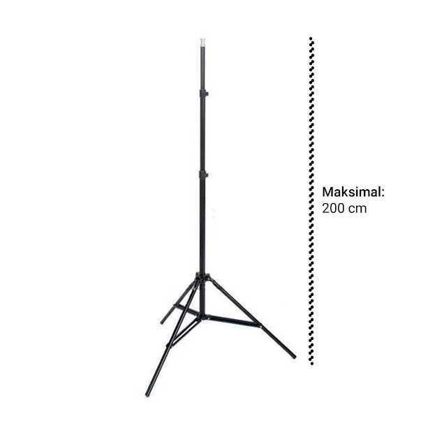 TaffSTUDIO Portable Light Stand Tripod 200cm for Studio Lighting 803