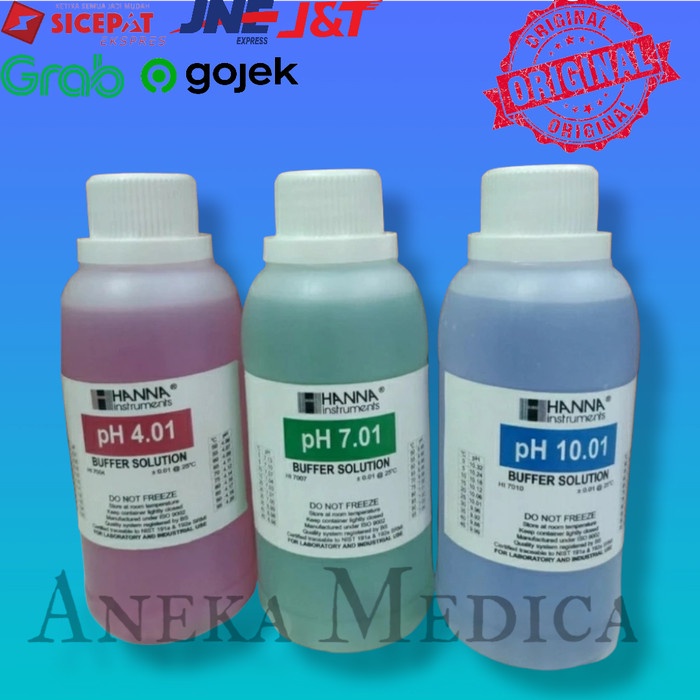Cairan Buffer Solution Ph Hanna Ph4/Ph7/Ph10 500Ml
