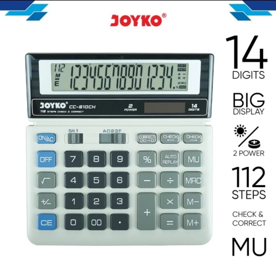 

Kalkulator JOYKO CC 810CH 14 Digit - Calculator Check Correct 810 CH