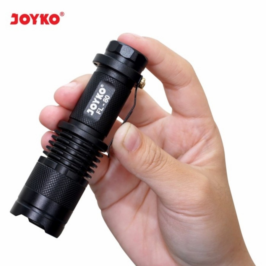 Senter LED Joyko FL-80 / Flashlight Senter Terang Ori Joyko LED FL80