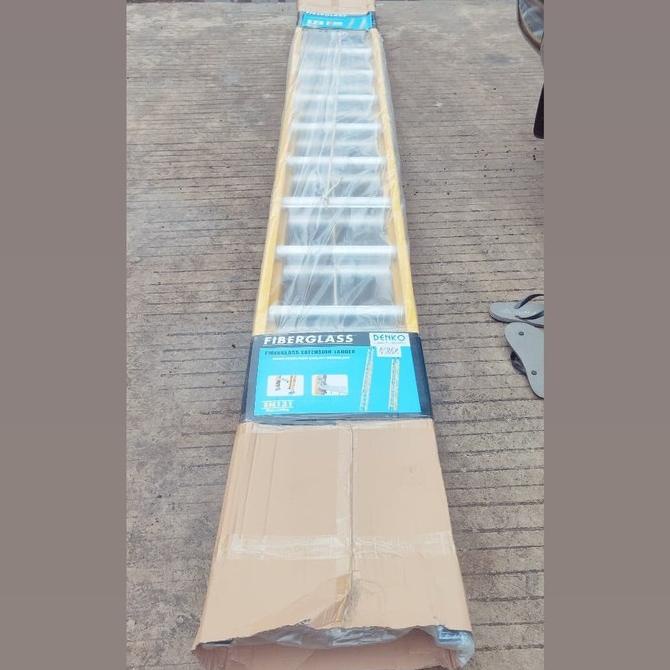 Tangga Lipat Fiberglass Denko Fel2X16 9,6 Meter Tangga Pln 9.6 Fiber
