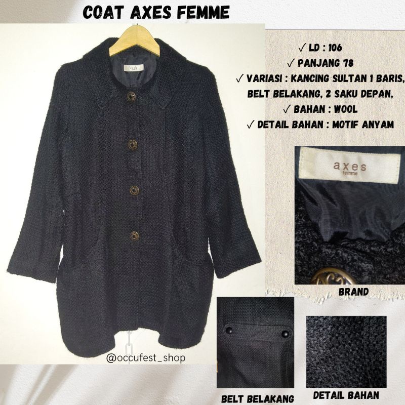 COAT AXES FEMME