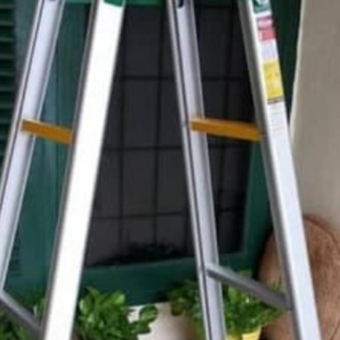Tangga Lipat 1.5 M // Tangga Aluminium 2 Fungsi // Tangga Alumunium 1,