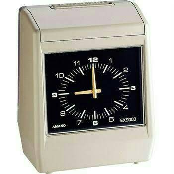 AMANO EX9000/9100 BACKUP BATERAI+Rak Kartu+Kartu - Mesin Absen/Absensi